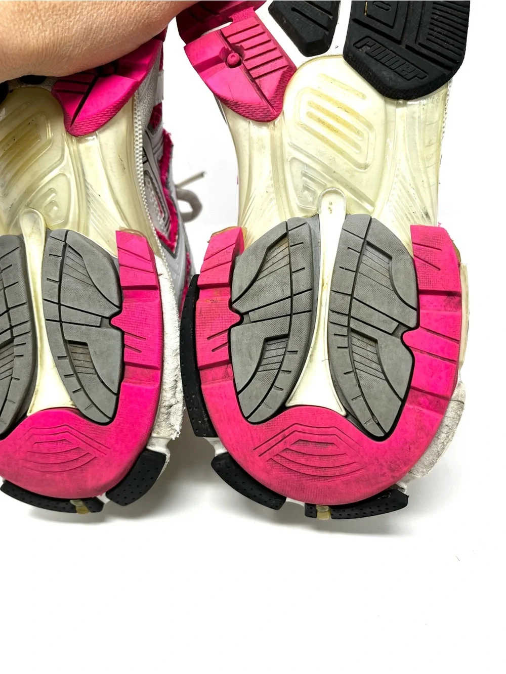 Authentic Balenciaga Womens Hot Pink White Runner Sneakers Shoes Chunky 40 10